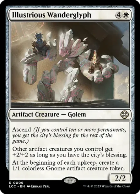 Illustrious Wanderglyph, The Lost Caverns of Ixalan Commander — Magic: The Gathering card