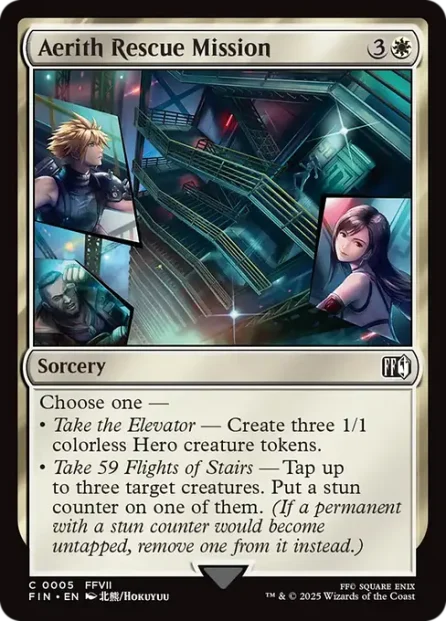 Aerith Rescue Mission, Final Fantasy — Magic: The Gathering card