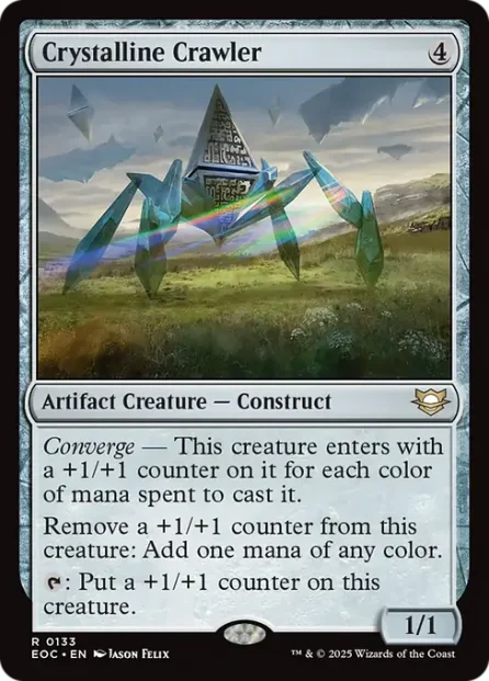 Crystalline Crawler, Edge of Eternities Commander — Magic: The Gathering card