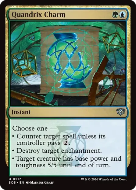 Quandrix Charm, Secrets of Strixhaven — Magic: The Gathering card