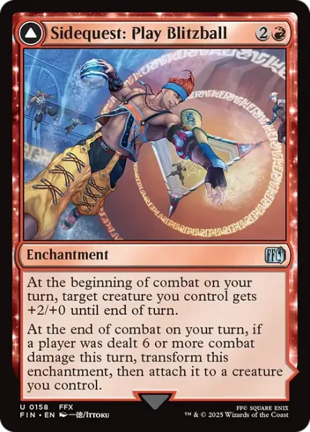Sidequest: Play Blitzball // World Champion, Celestial Weapon, Final Fantasy — Magic: The Gathering card