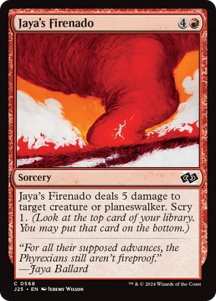Jaya's Firenado, Foundations Jumpstart — Magic: The Gathering card