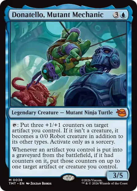 Donatello, Mutant Mechanic, Teenage Mutant Ninja Turtles — Magic: The Gathering card