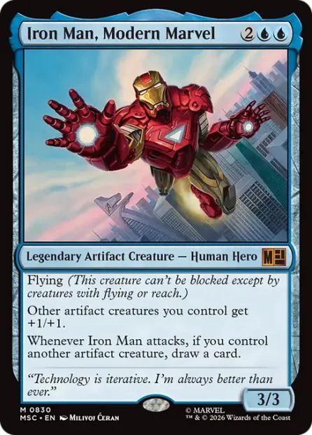 Iron Man, Modern Marvel, Marvel Super Heroes Commander — Magic: The Gathering card
