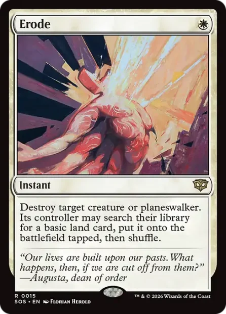 Erode, Secrets of Strixhaven — Magic: The Gathering card