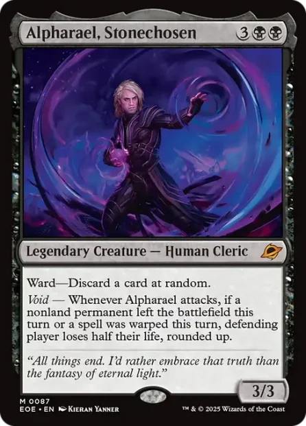 Alpharael, Stonechosen, Edge of Eternities — Magic: The Gathering card