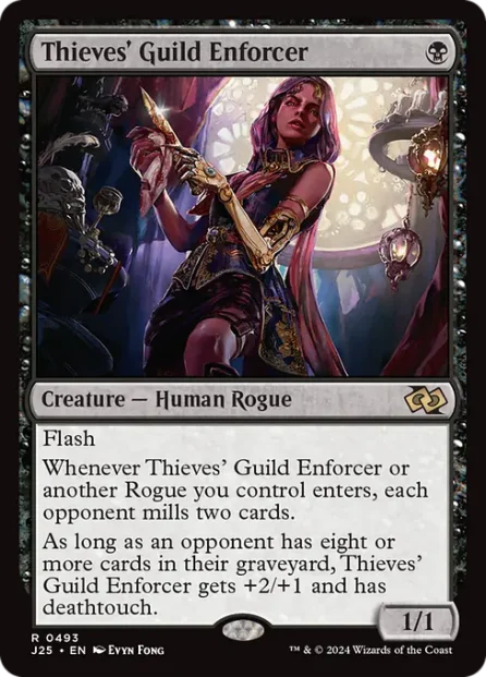 Thieves' Guild Enforcer, Foundations Jumpstart — Magic: The Gathering card