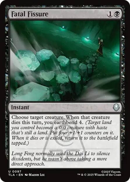 Fatal Fissure, Avatar: The Last Airbender — Magic: The Gathering card