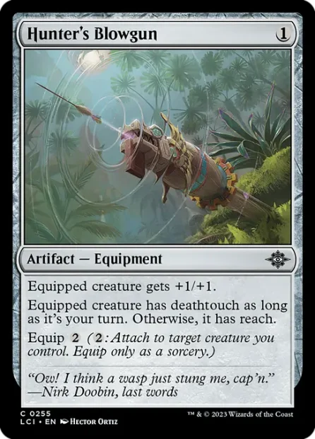 Hunter's Blowgun, The Lost Caverns of Ixalan — Magic: The Gathering card