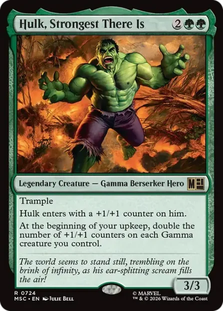 Hulk, Strongest There Is, Marvel Super Heroes Commander — Magic: The Gathering card