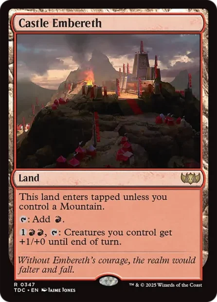 Castle Embereth, Tarkir: Dragonstorm Commander — Magic: The Gathering card