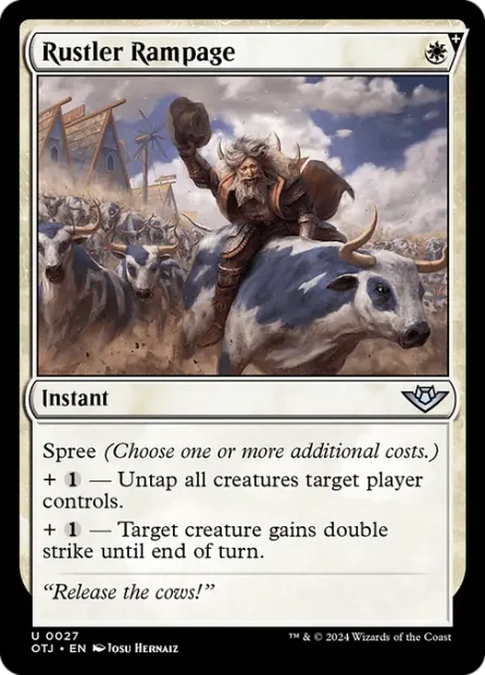 Rustler Rampage, Outlaws of Thunder Junction — Magic: The Gathering card