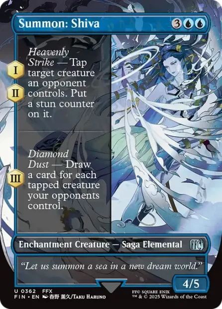 Summon: Shiva, Final Fantasy — Magic: The Gathering card