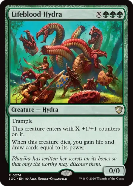 Lifeblood Hydra, Secrets of Strixhaven Commander — Magic: The Gathering card