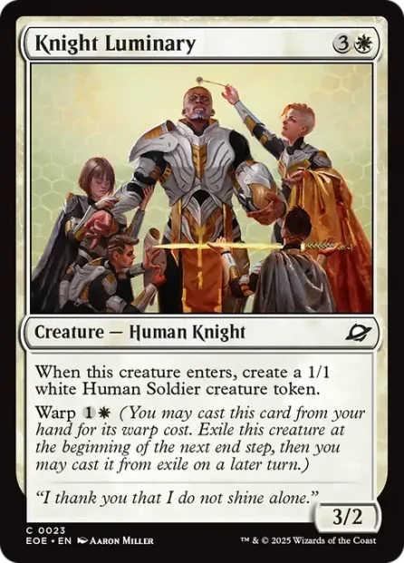 Knight Luminary, Edge of Eternities — Magic: The Gathering card