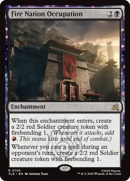 Fire Nation Occupation, Avatar: The Last Airbender Eternal — Magic: The Gathering card