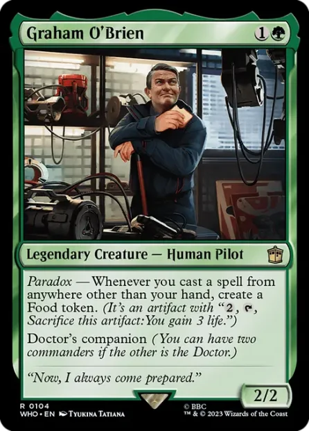 Graham O'Brien, Doctor Who — Magic: The Gathering card