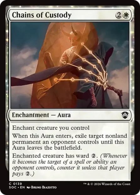 Chains of Custody, Secrets of Strixhaven Commander — Magic: The Gathering card