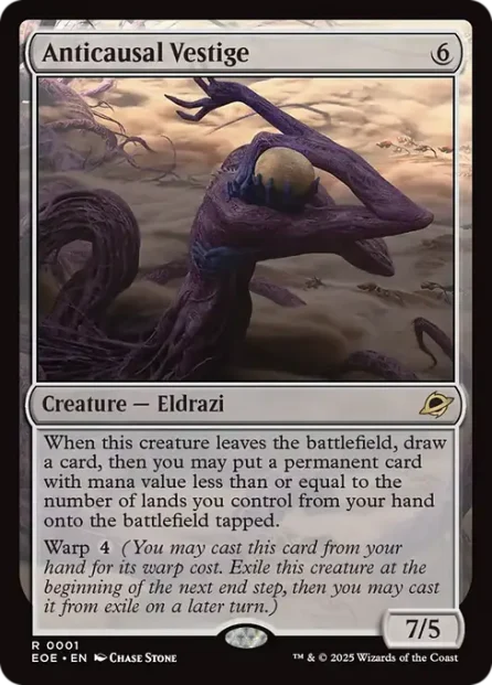 Anticausal Vestige, Edge of Eternities — Magic: The Gathering card