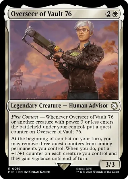 Overseer of Vault 76, Fallout — Magic: The Gathering card