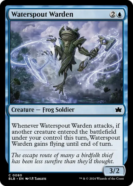 Waterspout Warden, Bloomburrow — Magic: The Gathering card