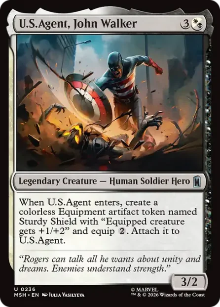 U.S.Agent, John Walker, Marvel Super Heroes — Magic: The Gathering card