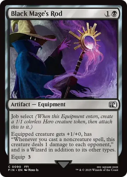 Black Mage's Rod, Final Fantasy — Magic: The Gathering card
