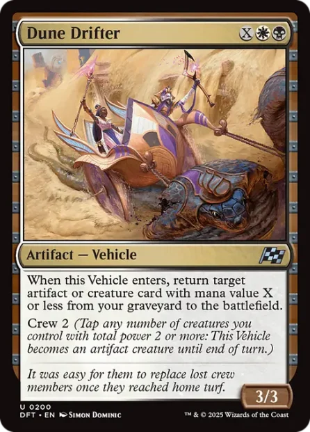 Dune Drifter, Aetherdrift — Magic: The Gathering card