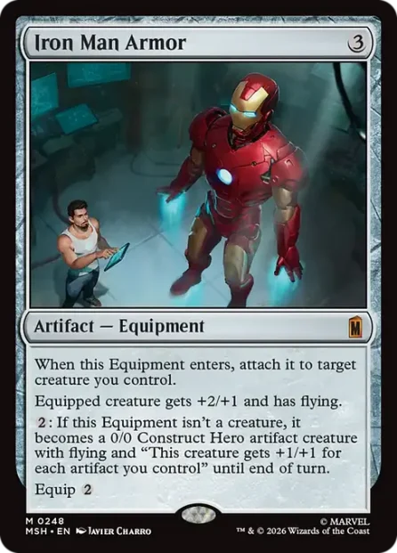 Iron Man Armor, Marvel Super Heroes — Magic: The Gathering card