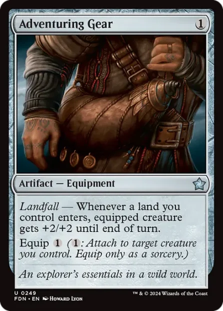 Adventuring Gear, Foundations — Magic: The Gathering card