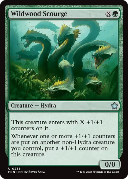 Wildwood Scourge, Foundations — Magic: The Gathering card