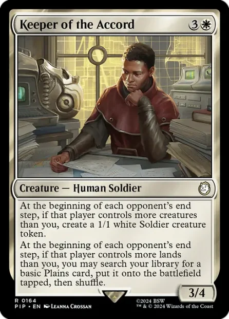 Keeper of the Accord, Fallout — Magic: The Gathering card