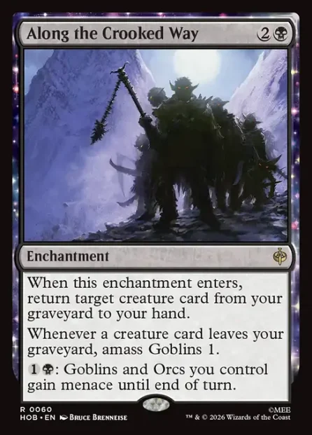 Along the Crooked Way, The Hobbit — Magic: The Gathering card