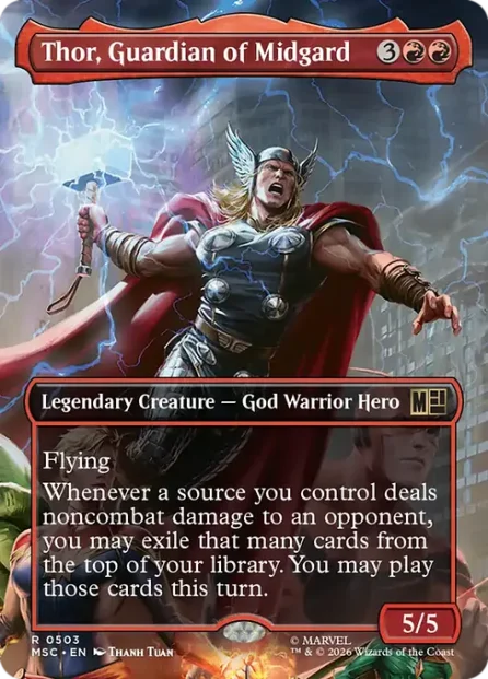 Thor, Guardian of Midgard, Marvel Super Heroes Commander — Magic: The Gathering card