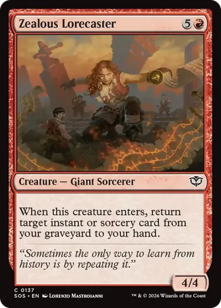 Zealous Lorecaster, Secrets of Strixhaven — Magic: The Gathering card