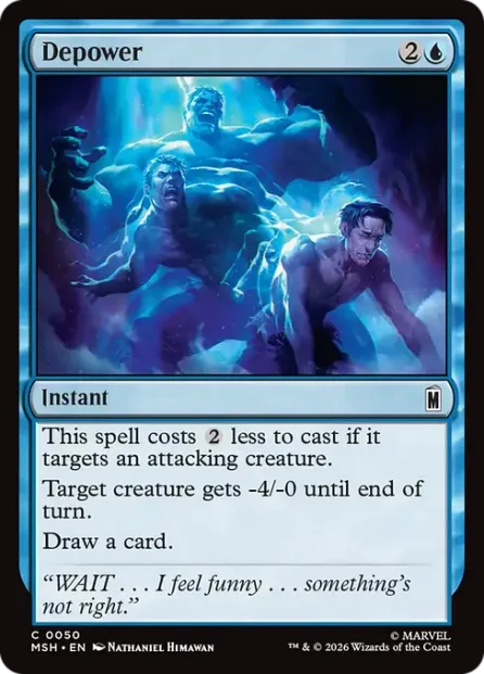 Depower, Marvel Super Heroes — Magic: The Gathering card
