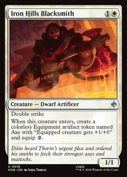 Iron Hills Blacksmith, The Hobbit — Magic: The Gathering card