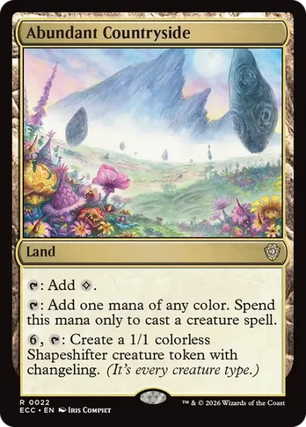 Abundant Countryside, Lorwyn Eclipsed Commander — Magic: The Gathering card