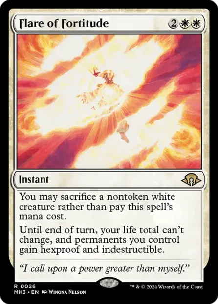 Flare of Fortitude, Modern Horizons 3 — Magic: The Gathering card