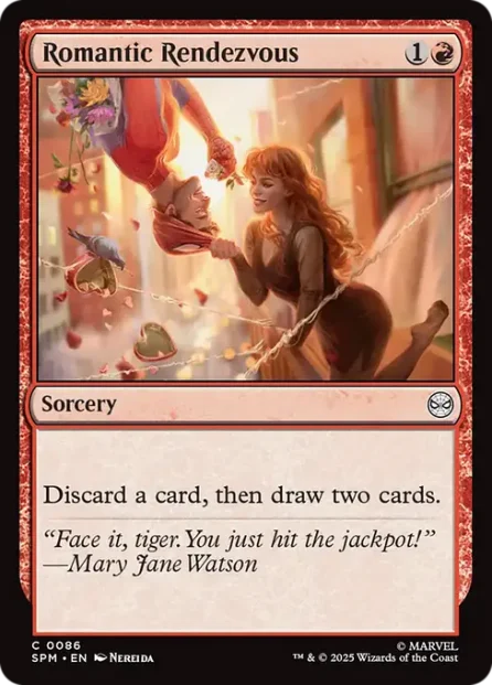 Romantic Rendezvous, Marvel's Spider-Man — Magic: The Gathering card
