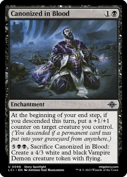 Canonized in Blood, The Lost Caverns of Ixalan — Magic: The Gathering card