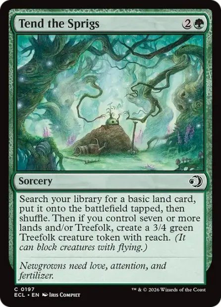 Tend the Sprigs, Lorwyn Eclipsed — Magic: The Gathering card