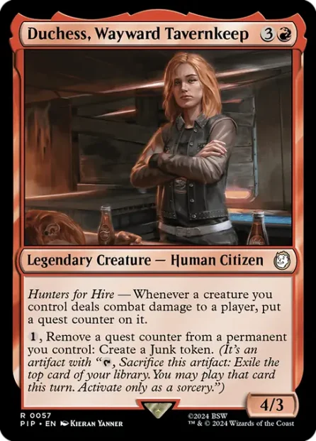 Duchess, Wayward Tavernkeep, Fallout — Magic: The Gathering card
