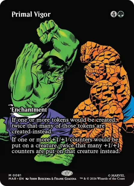 Primal Vigor, Marvel Universe — Magic: The Gathering card