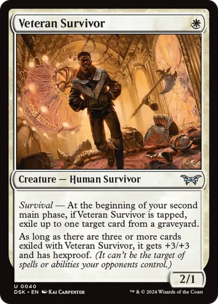 Veteran Survivor, Duskmourn: House of Horror — Magic: The Gathering card