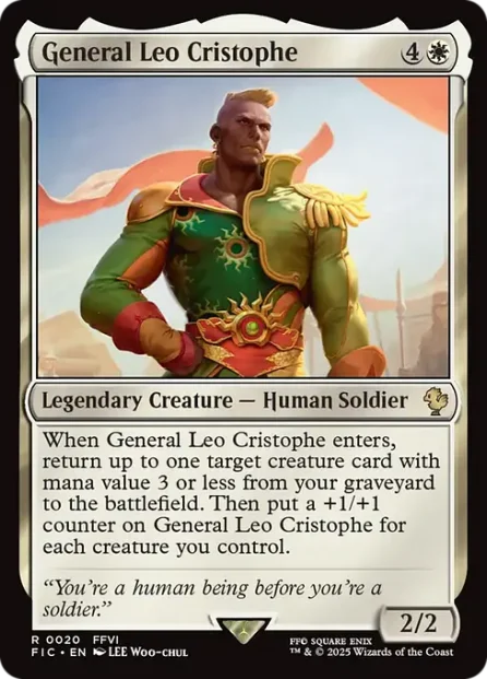 General Leo Cristophe, Final Fantasy Commander — Magic: The Gathering card