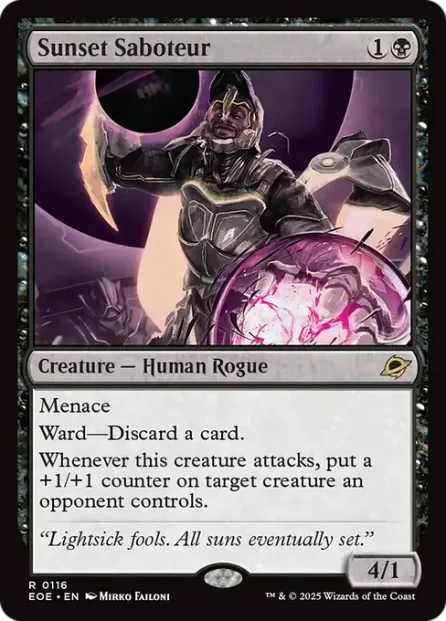 Sunset Saboteur, Edge of Eternities — Magic: The Gathering card