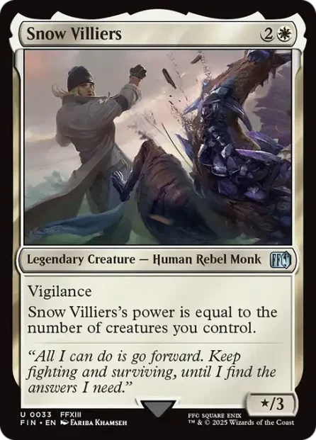 Snow Villiers, Final Fantasy — Magic: The Gathering card