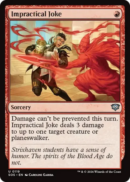Impractical Joke, Secrets of Strixhaven — Magic: The Gathering card