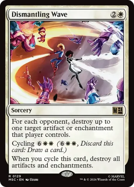 Dismantling Wave, Marvel Super Heroes Commander — Magic: The Gathering card